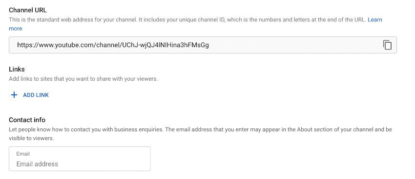 How to add Links to your youtube channel