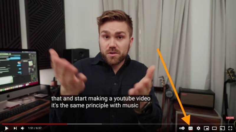 How to turn captions on and off on a youtube video