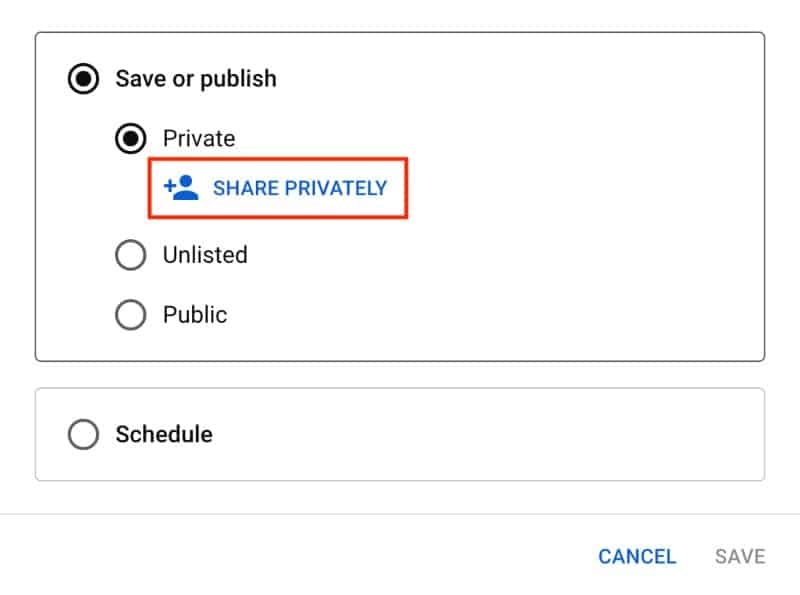Share a Private Video on YouTube