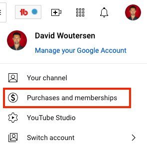 How to access your YouTube purchases and memberships