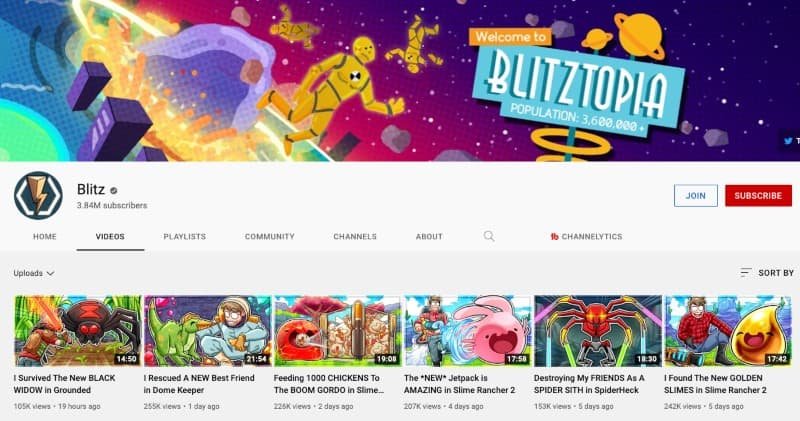 Blitz YouTube Channel
