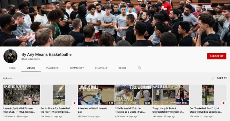 By any means basketball's YouTube channel