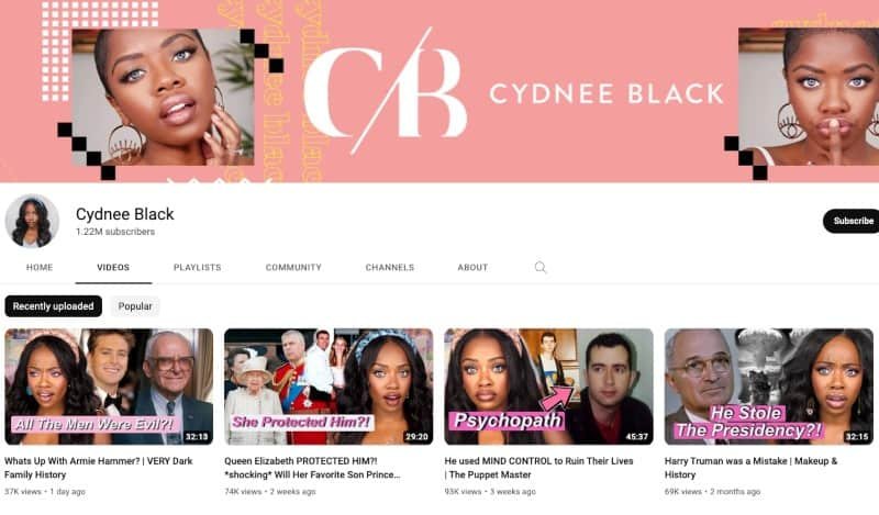 Cydnee Black's YouTube Channel