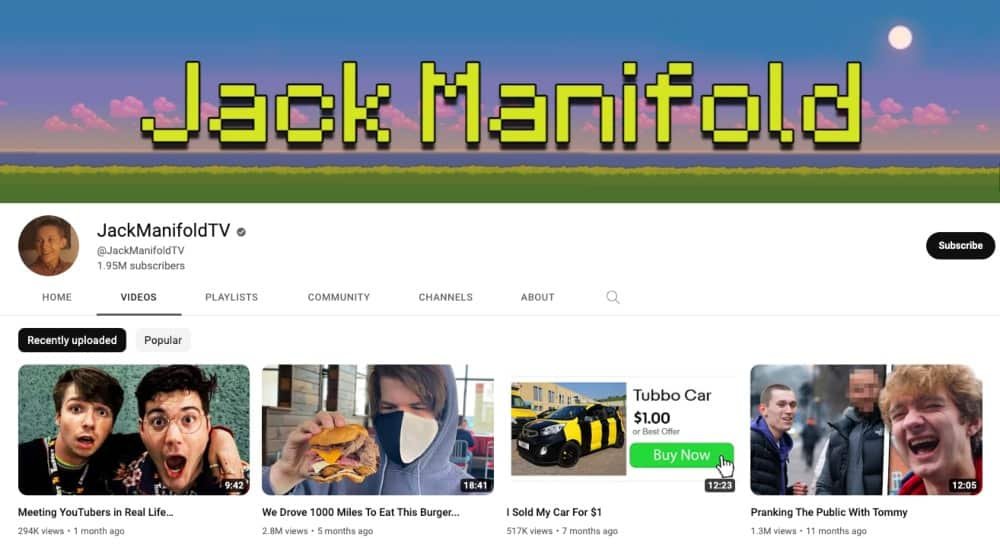 The JackManifoldTV Channel