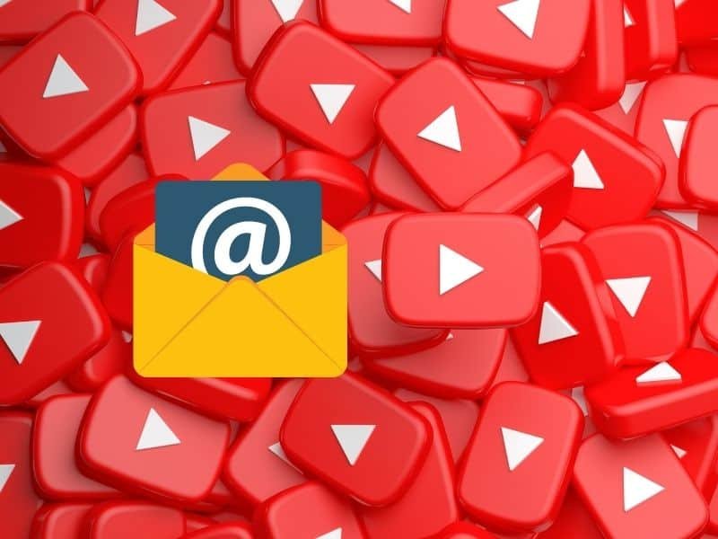 How to add a business email on YouTube